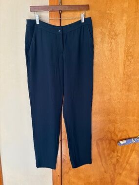 NWT Dark Blue Armani Pants - size EU 44, tapered fit, Viscose , Flat front